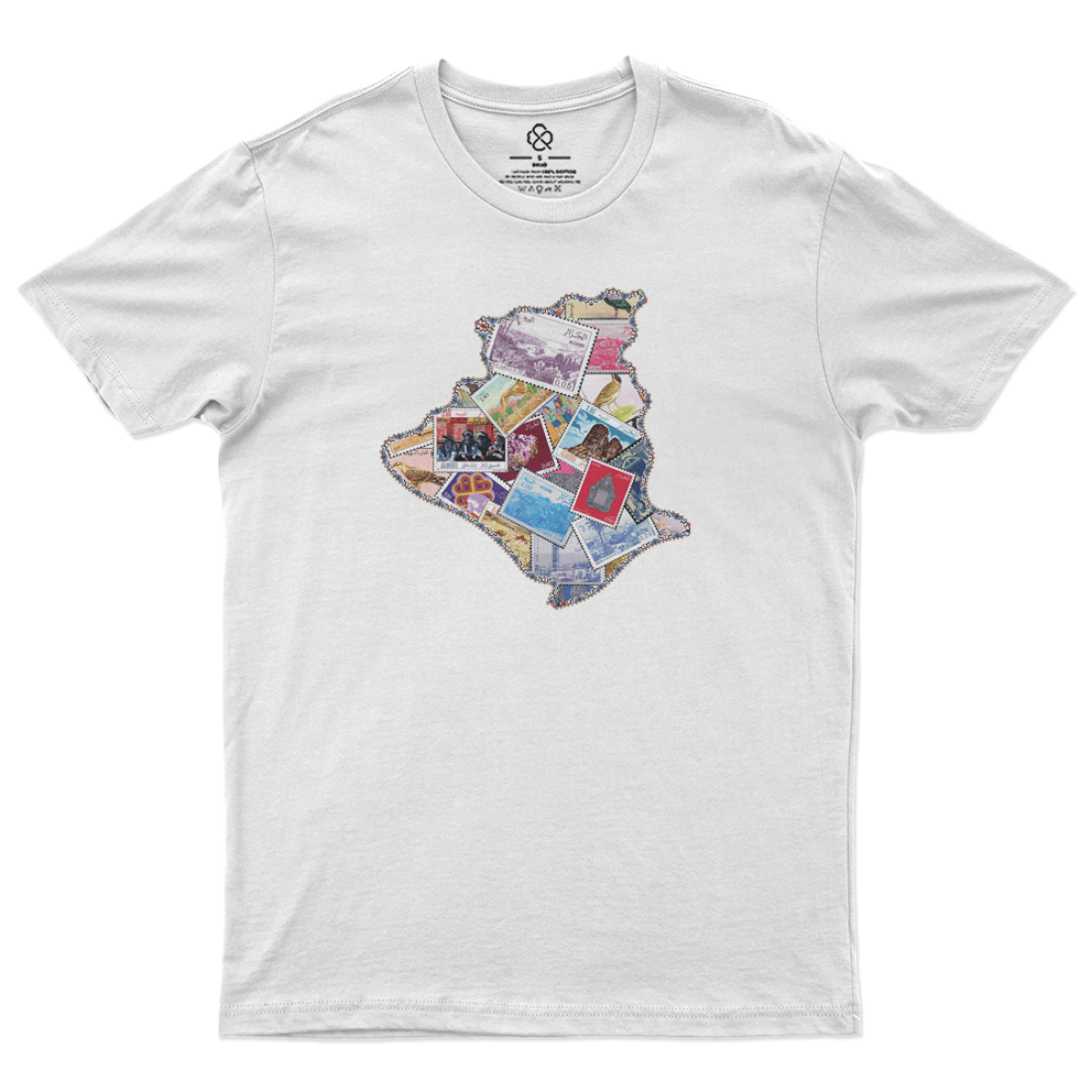 https://raf-wear.com/T-shirt Algeria timbre - unisex - blanc