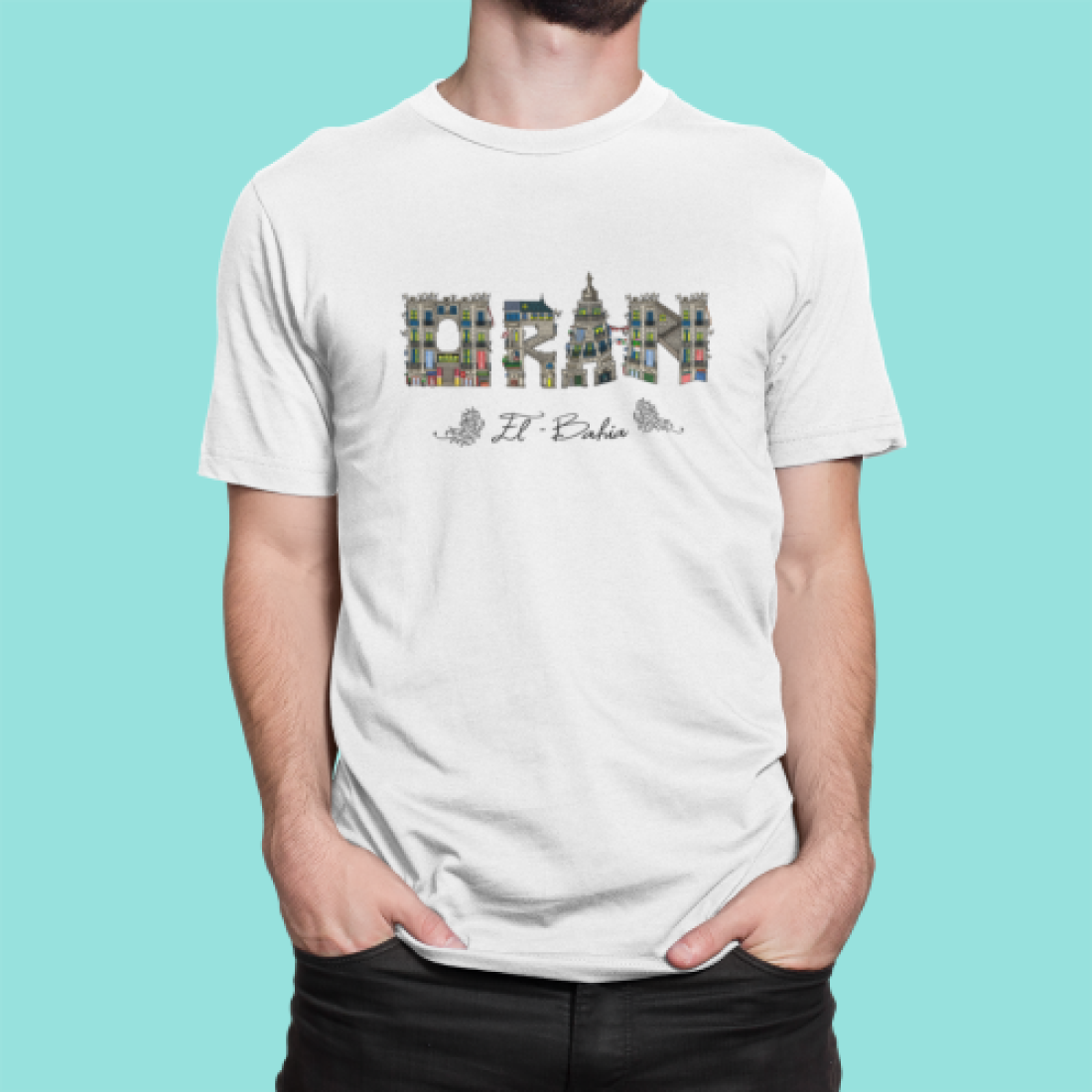 T-shirt "Oran El Bahia – Blanc"