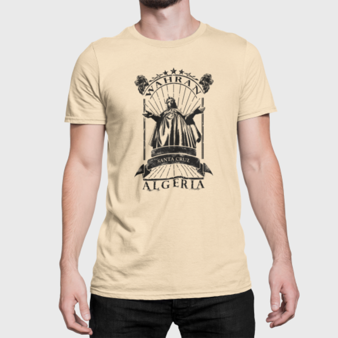 T shirt santa cruz oran - Jaune -