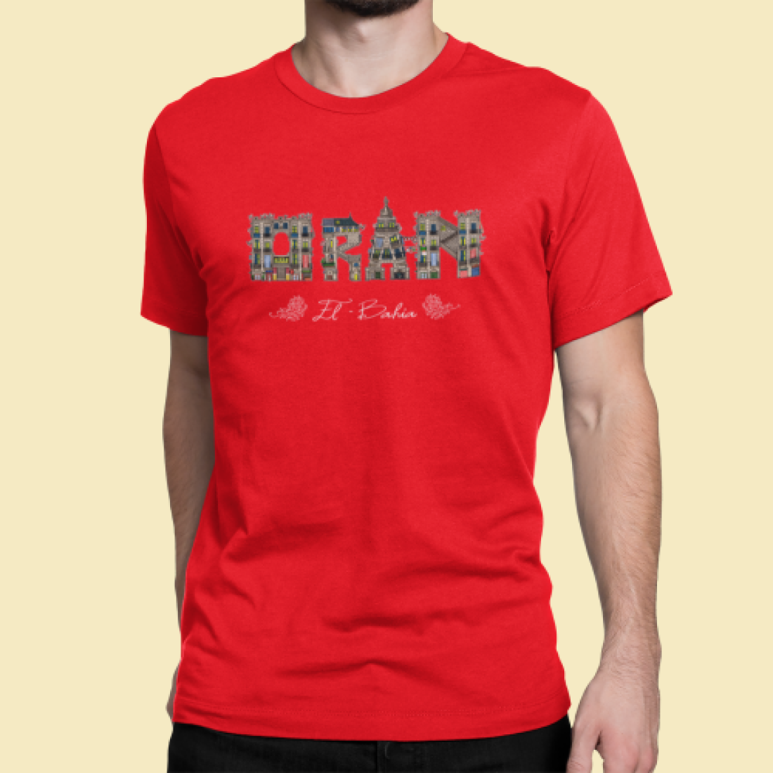 T-shirt "Oran El Bahia – Rouge"