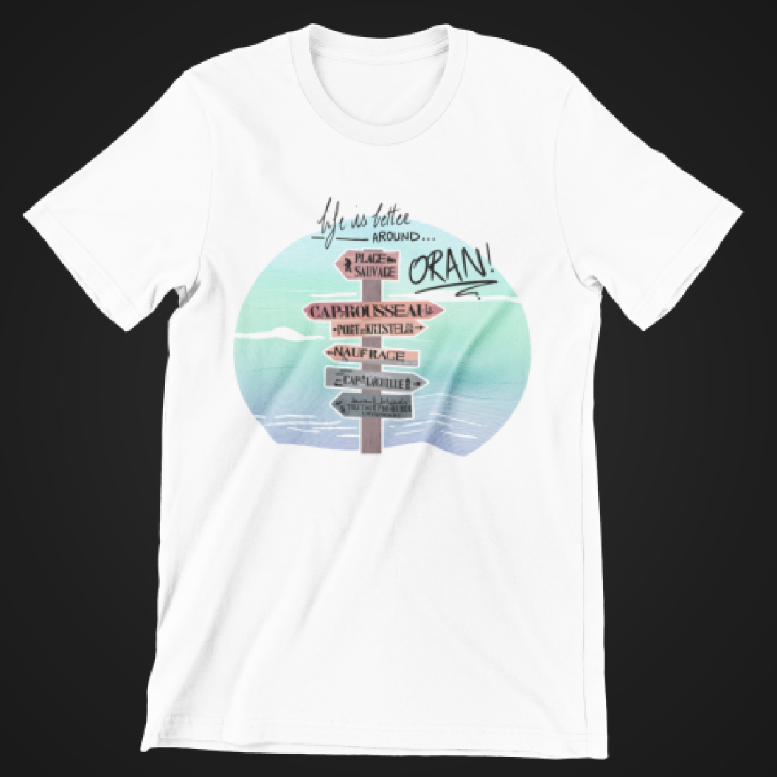 T-shirt "Oran – CAP ROUSSEAU" - Blanc